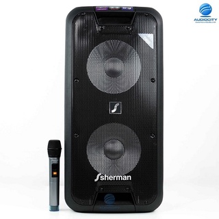 Sherman APS-210 ลำโพงอเนกประสงค์ 10 นิ้ว เบสคู่+ไมค์ลอย