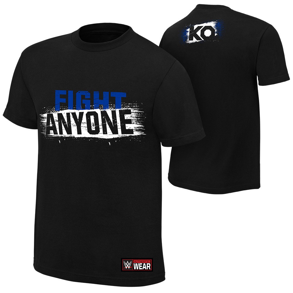 เสื้อยืดผ้าฝ้ายพิมพ์ลายขายดี-kevin-owens-fight-anyone-t-shirt