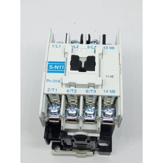 S-N11 แมกเนติก คอนแทคเตอร์ MITSUBISHI  มีไฟ 24V/220V/380V สินค้าพร้อมส่งในไทย