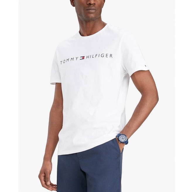 tommy-hilhiger-เสื้อยืด-logo-chest-t-shirt