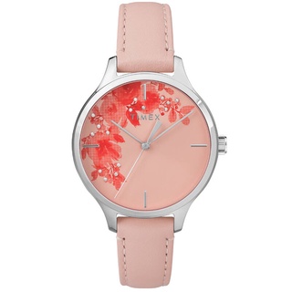 สินค้า Timex TW2R66600 Crystal Bloom นาฬิกาข้อมือผู้หญิง สายหนังสีชมพู
