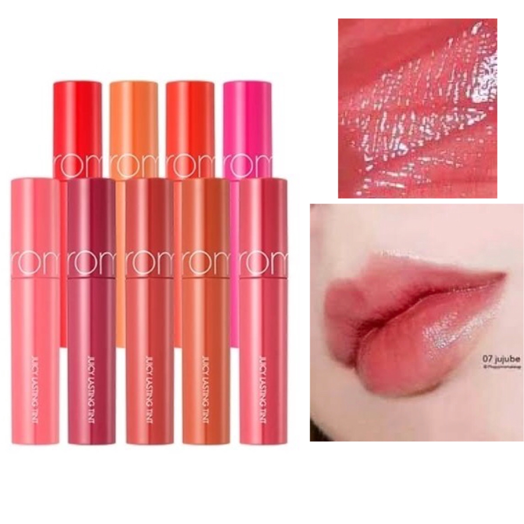 ภาพหน้าปกสินค้า(แท้/สีใหม่18-21) Rom&nd juicy lasting tint 5.5g