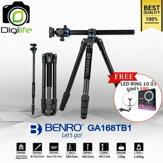 Benro Tripod GA168TB1 - แถมฟรี** LED Ring 10นิ้ว มูลค่า 590บาท - ขาตั้งกล้อง Top View, กลับหัว, Monopod ( GA168T B1 )