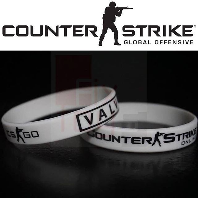 โคตรถูก-พร้อมส่ง-1-free-1-ริสแบนด์-wristband-สายรัดข้อมือ-cs-go-counter-strike-go-สีขาว