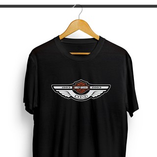 เสื้อยืดโอเวอร์ไซส์เสื้อยืด พิมพ์ลายโลโก้ Harley DAVIDSONS-3XL