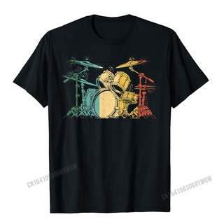 เสื้อยืดโอเวอร์ไซส์เสื้อยืด ผ้าฝ้าย พิมพ์ลายกลอง Drummer สไตล์ฮาราจูกุ วินเทจ คลาสสิก สําหรับผู้ชายS-4XL