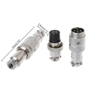 ภาพขนาดย่อของภาพหน้าปกสินค้าGx16 Butting Aviation Male Connector Female Plug 2/3/4/5/6/7/8 Pin จากร้าน psychofire.th บน Shopee ภาพที่ 4