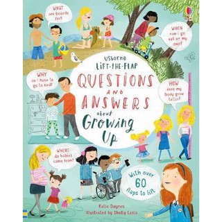 หนังสือ usborne lift the flap questions and answers about growing up