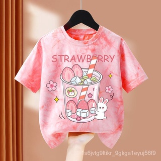 เสื้อผู้หญิงยี่ห้อใหม่เกาหลีฤดูร้อน 2023 เสื้อยืดลายการ์ตูน