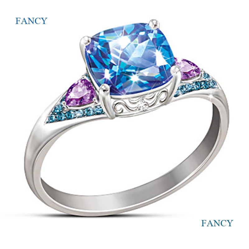 fancy-แหวนหิน-ทรงสี่เหลี่ยม-เรียบง่าย-สีฟ้า-สไตล์มินิมอล-สีชมพู-สําหรับผู้หญิง