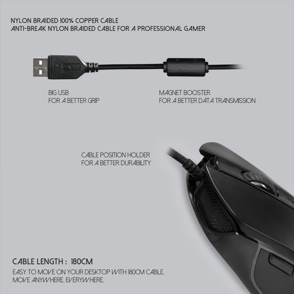 ภาพสินค้าFANTECH รุ่น X9 THOR Optical Macro Key RGB Gaming Mouse เมาส์เกมมิ่ง ออฟติคอล ตั้งมาโครคีย์ได้ คู่กับแผ่นรองเมาส์ MP292 จากร้าน gadgetvilla บน Shopee ภาพที่ 5