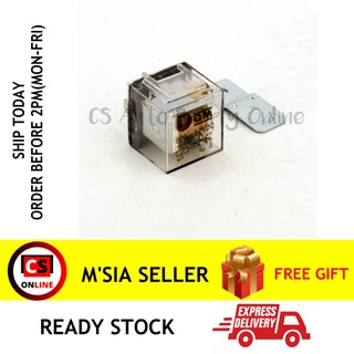 Cs รีเลย์ 12V 5 Pin 40A 1 ชิ้น + แผ่นโลหะ Msia (พิมพ์ผิดพลาด)