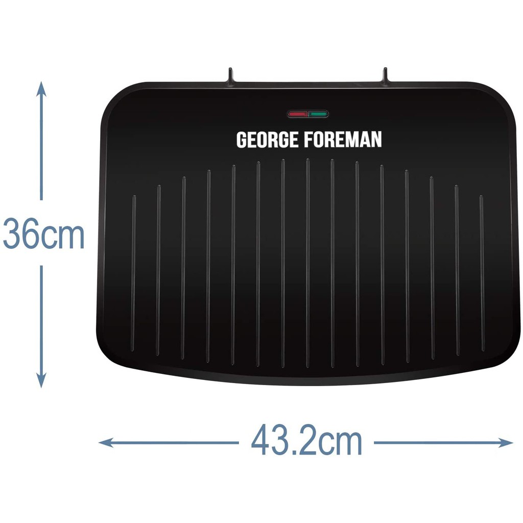 george-foreman-25820-large-fit-grill-เครื่องย่างสเต็กขนาดใหญ่-imported-from-uk-ใช้ไฟไทย-1-best-seller-ลดไขมันได้ถึง-42