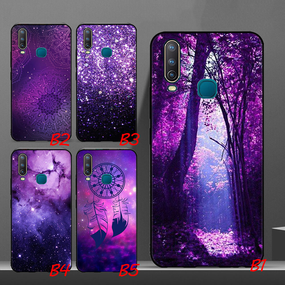 เคสโทรศัพท์ซิลิโคนสีม่วงสําหรับ-vivo-v-5-lite-v-5-plus-v5-s-v-7-plus-vivo-v-11-pro-v-15-pro-v-9