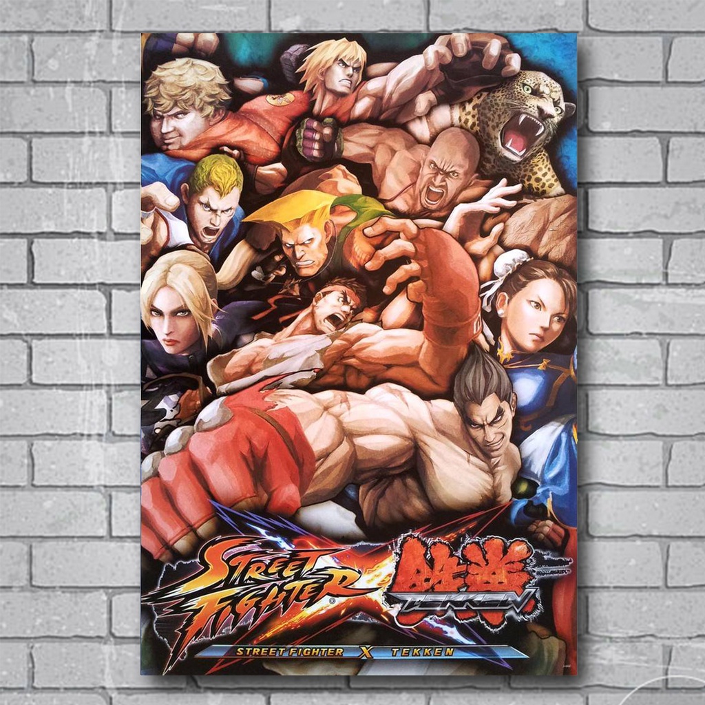 โปสเตอร์-รูปภาพ-street-fighter-สตรีทไฟเตอร์-การ์ตูน-เกม-โปสเตอร์-ติดผนัง-โปสเตอร์-สวยๆ-poster