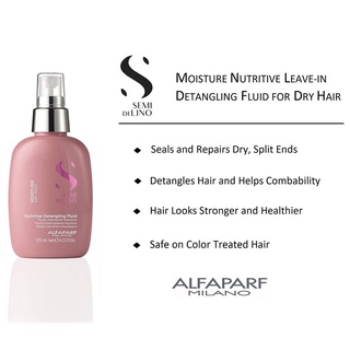 ♑ Alfaparf อาหารผม ผสานเกร็ดผม ที่แห้งเสีย MOISTURE nutritrive Fluid 125ml สำหรับผมดัด แห้งกรอบ ลดแตกปลาย ชี้ฟู เซรั่ม