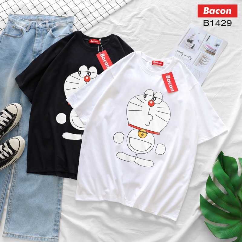 เสื้อโอเวอร์ไซส์-doraemon-ใส่คู่-so-cute-ใส่เดี่ยวก็เท่สุดๆ-bacon