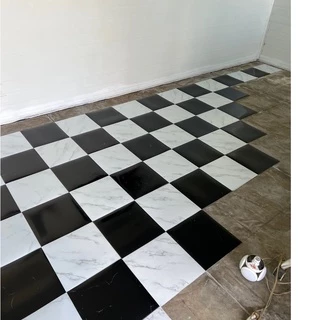 โปรโมชั่น Flash Sale : 🔥 กระเบื้องยางลายหินอ่อน 🔥3030cm🔥กาวในตัว กระเบื้องติดพื้น ปูพื้นห้องนอน