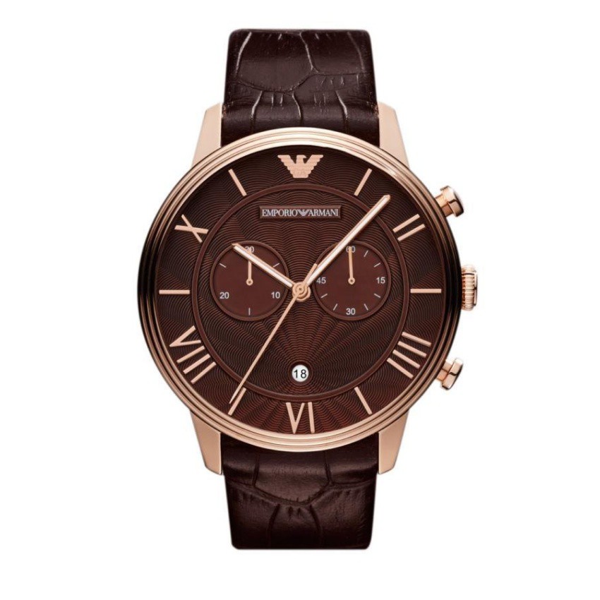 emporio-armani-นาฬิกาข้อมือผู้ชาย-สายหนัง-รุ่น-ar1616-brown