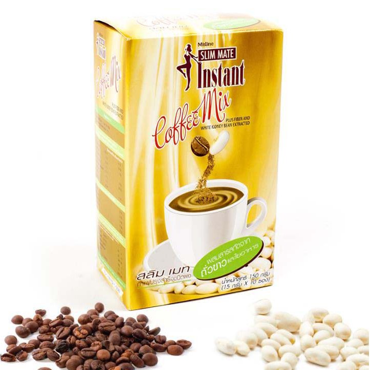 กาแฟสูตรถั่วขาว-150g-มิสทิน-สลิม-เมท-อินสแตนท์-คอฟฟี่-มิกซ์-กาแฟลดน้ำหนัก