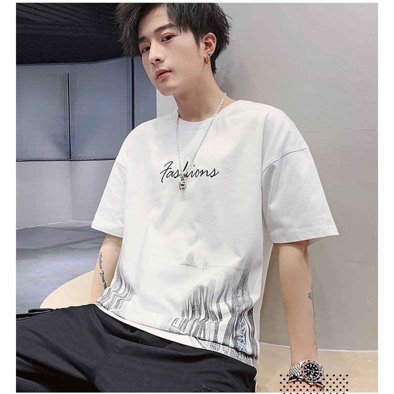 เสื้อยืดผู้ชาย-เสื้อยืดแขนสั้น-คอกลม-รุ่น-3119