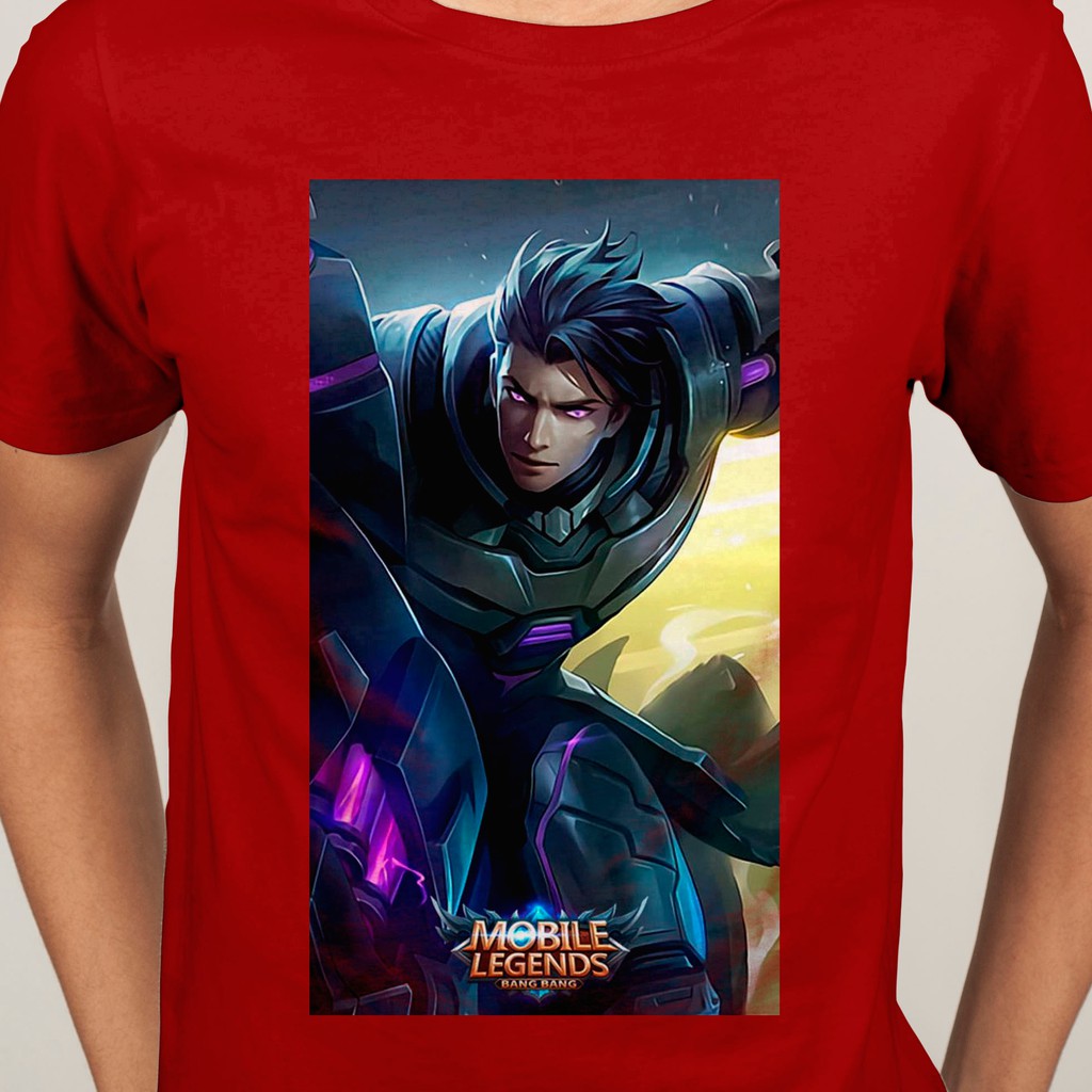 เกม-mobile-legends-เสื้อยืดคอกลมแขนสั้นผู้ชาย-เสื้อยืด-ชุดลำลอง-เสื้อยืดเกมมิ่ง