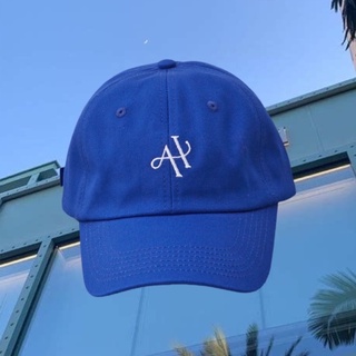 AHC001 Logo cap - Navy หมวกผ้าคอตตอนสกรีนโลโก้