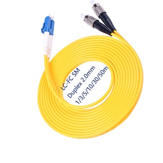 Fiber Optic Cable Fiber Optic Fiber LC/UPC-FC/UPC Duplex Patch Cord   Optic Patch CableFiber optic jumper