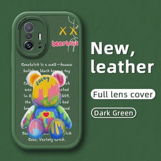 เคสโทรศัพท์มือถือหนังนิ่ม บาง กันกระแทก ลายหมี แฟชั่น สําหรับ Xiaomi 11T Pro 10T Pro