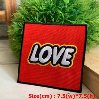 หัวใจ Love สายรุ้ง ตัวรีดติดเสื้อ อาร์มรีด อาร์มปัก ตกแต่งเสื้อผ้า หมวก กระเป๋า แจ๊คเก็ตยีนส์ Hippie Embroidered Iron...