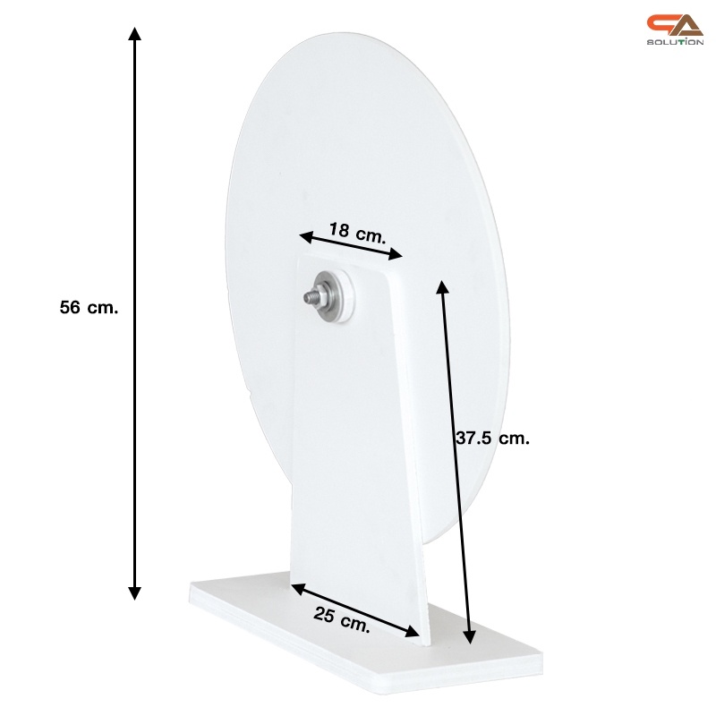เกมส์วงล้อตั้งโต๊ะ-ขนาดวงล้อ-40-ซม-สูง-56-ซม-วัสดุพลาสวูดสีขาว-หนา-10-15-มม-ถอดประกอบได้