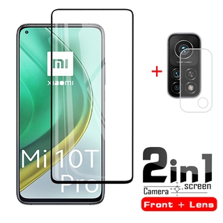 กระจกนิรภัยกันรอยหน้าจอเลนส์กล้อง 2 In 1 สําหรับ Xiaomi Mi 10T Pro Mi 10 T 5 G