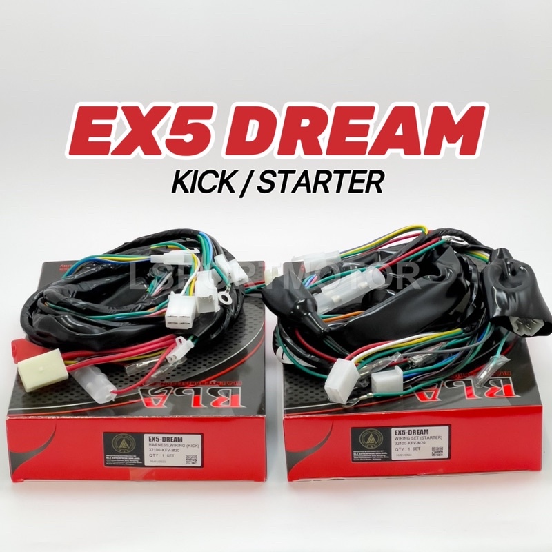 HONDA EX5 DREAM WIRING SET (KICK/STARTER) 32100-KFV-M30 / 32100-KFV-M20 ...