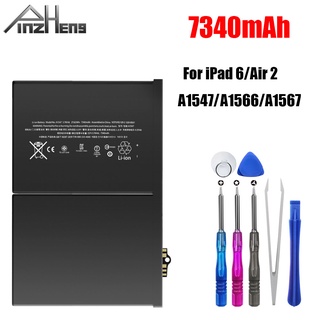 ❤PINZHENG 7340mAh Tablet Battery For iPad 6 Air 2 Replacement Bateria For iPad 6 Air 2 A1566 A1567 0 Cycle Battery With