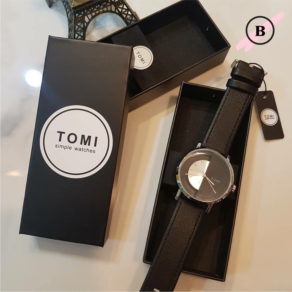 นาฬิกา-tomi-กันน้ำ-พร้อมกล่องแบรนด์-แบรนด์แท้-100