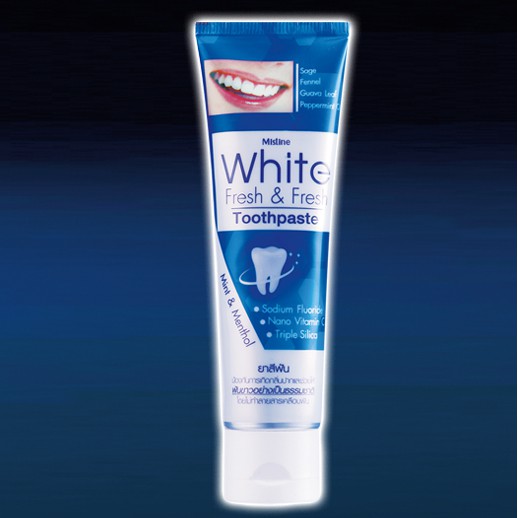 mistine-white-fresh-amp-fresh-toothpaste-100g-ยาสีฟัน-ยาสีฟันสมุนไพร-ยาสีฟัน-ฟันขาว-มิสทิน-ไวท์-เฟรช-แอนด์-เฟรช