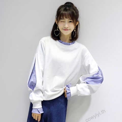 เสื้อยืดแขนยาว-แบบบาง-แฟชั่น-ออกแบบ-แขนยาว-เกาหลีใต้-นักเรียน-เสื้อ-m-2xl