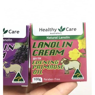 Healthy Care Lanolin Cream with Evening Primrose Oil ครีมลาโนลินธรรมชาติ 100ml.