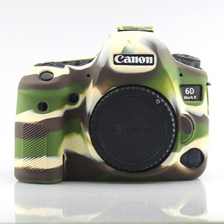 Soft Silicone Rubber Camera Case for Canon EOS 6D / ARMY (1078)