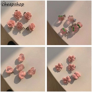 IFYOU เครื่องประดับ กิ๊บติดผม รูปโบว์ และดอกไม้ สีสันสดใส หรูหรา สําหรับผู้หญิง