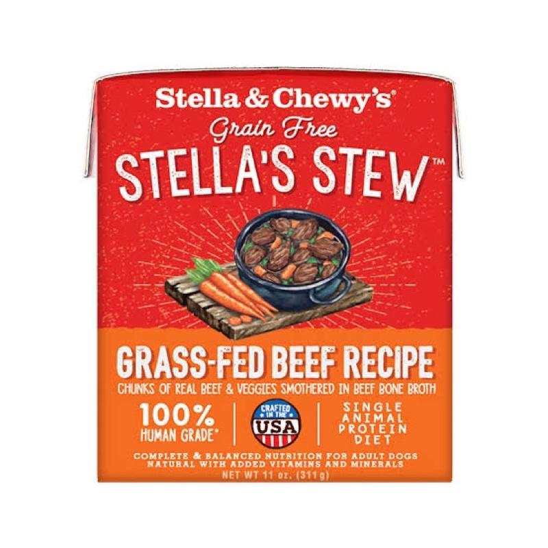 อาหารเปียกสุนัข-stella-amp-chewy-s-stella-s-stew-สูตร-grass-fed-beef-recipe-ขนาด-311-กรัม
