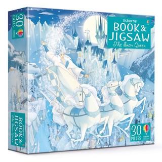 🔥ใช้โค้ด MSAYSRA7 ลดทันที 120 บาท🔥 BOOK &amp; JIGSAW: SNOW QUEEN จิ๊กซอว์ 30 ชิ้น