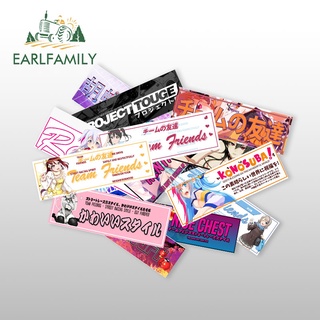 Earlfamily สติกเกอร์ไวนิล กันน้ํา กันแดด ลายอนิเมะ Girl Slap สําหรับติดตกแต่งรถยนต์ รถจักรยานยนต์ 13 ซม.