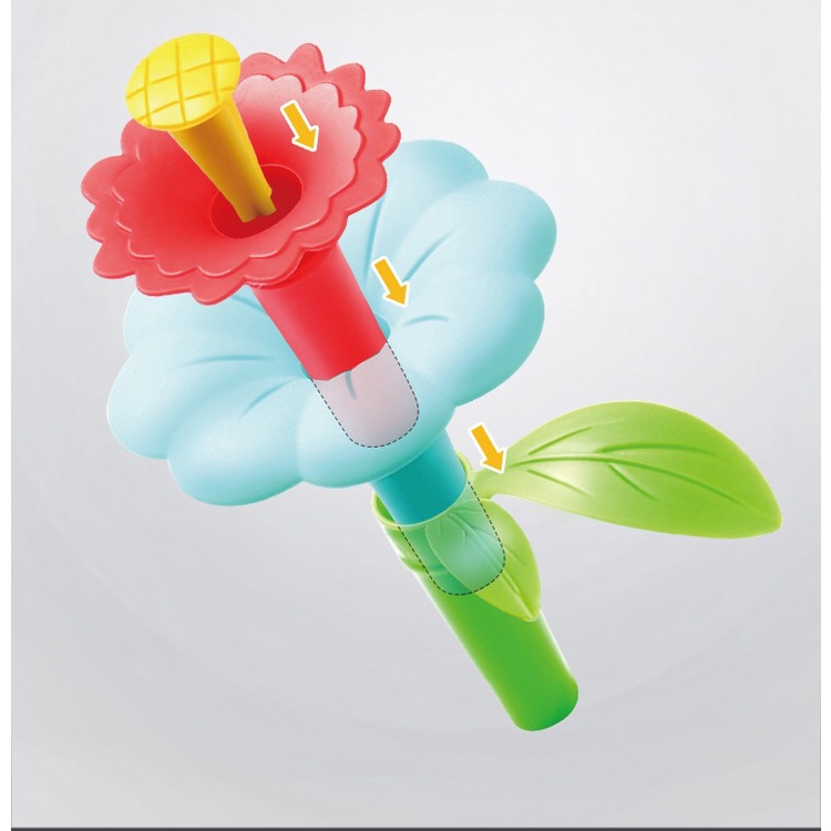 ชุดบล็อกตัวต่อ-รูปดอกไม้-diy-ของเล่นเสริมพัฒนาการ-สําหรับเด็ก