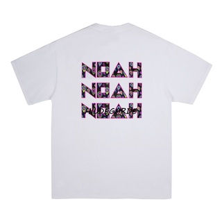 [S-5XL] เสื้อยืดแขนสั้น คอกลม พิมพ์ลายโลโก้ดอกไม้ Noah Jody Paisley สีดํา สําหรับคู่รัก ใหม่