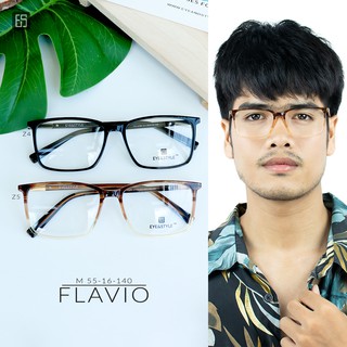 แว่นตา *แจ้งค่าสายตาได้* แว่นแฟชั่น  แว่นสายตา กรอบรุ่น FLAVIO เบรนด์ Eye &amp; Style กรอบพลาสติก