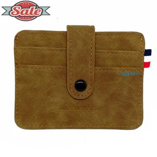 Fin 1 กระเป๋าเงินแบบบาง สไตล์มินิมอลลิสต์ Minimalist Thin Short Wallet Purse 2512 - Brown