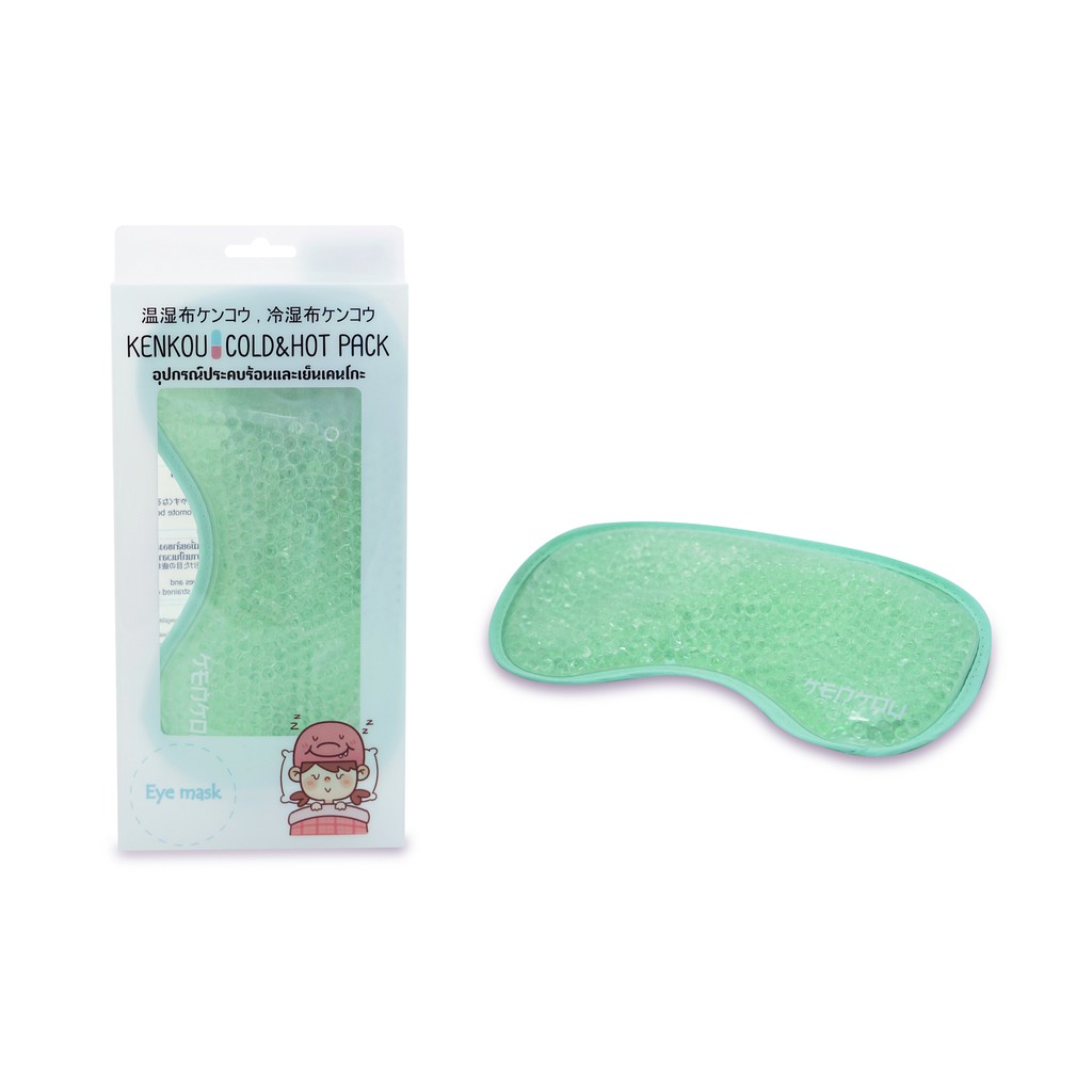 ภาพหน้าปกสินค้าเจลประคบร้อนเย็นเคนโกะ - ประคบตา สีเขียว KENKOU Cold Hot Pack  Eye Mask (Green)