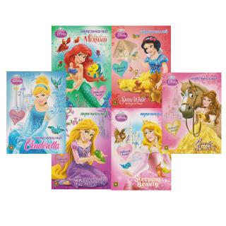 สินค้า Aksara for kids ชุด หนังสือเด็ก สมุดภาพ ระบายสี เจ้าหญิง สติกเกอร์ 6 เล่ม