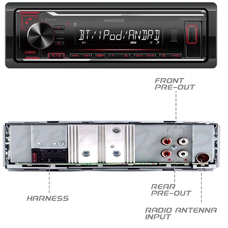 kenwood-kmm-204-เครื่องเสียงรถ-วิทยุติดรถยนต์-1din-usb-mp3-aux-in-ประกันศูนย์-1-ปี